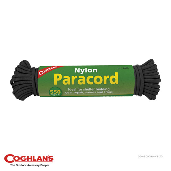 CG Nylon Paracord 50′ - Black ＃1450Ⅱ -정찰-